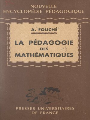 cover image of La pédagogie des mathématiques